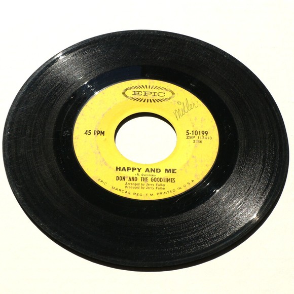 Don And The Goodtimes *Happy And Me/If You Love Her, Cherish Her* 45 rpm Record - Picture 6 of 8